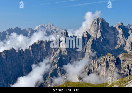 L'Italie, Dolomites, Trentin-Haut-Adige, de la montagne, Groupe Cadini Cadini di Misurina Banque D'Images