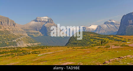 La vallée de la St Mary de Hidden Lake passent dans le Parc National de Glacier dans le Montana Banque D'Images