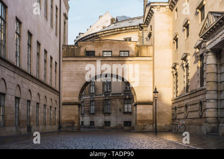 Danemark, copenhague, Archway dans la vieille ville Banque D'Images