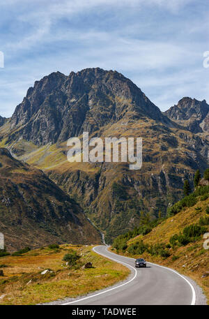 L'Autriche, le Vorarlberg, la Haute Route alpine de Silvretta, Bielerhoehe Banque D'Images