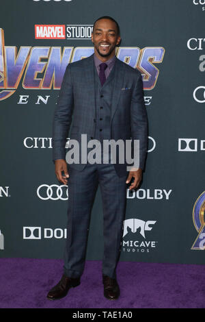 Première mondiale de Marvel Studios' 'Avengers : Endgame' qui a eu lieu au Los Angeles Convention Center à Los Angeles, Californie. Avec : Anthony Mackie Où : Los Angeles, California, United States Quand : 22 Avr 2019 Crédit : Sheri/WENN.com Determan Banque D'Images