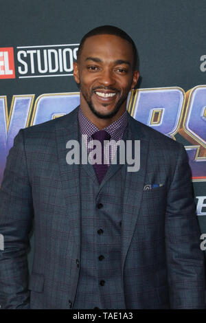 Première mondiale de Marvel Studios' 'Avengers : Endgame' qui a eu lieu au Los Angeles Convention Center à Los Angeles, Californie. Avec : Anthony Mackie Où : Los Angeles, California, United States Quand : 22 Avr 2019 Crédit : Sheri/WENN.com Determan Banque D'Images