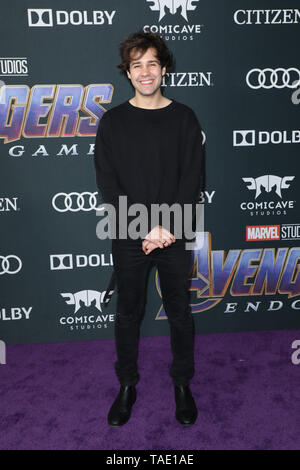 Première mondiale de Marvel Studios' 'Avengers : Endgame' qui a eu lieu au Los Angeles Convention Center à Los Angeles, Californie. Avec : David Dobrik Où : Los Angeles, California, United States Quand : 22 Avr 2019 Crédit : Sheri/WENN.com Determan Banque D'Images