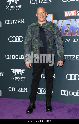 Première mondiale de Marvel Studios' 'Avengers : Endgame' qui a eu lieu au Los Angeles Convention Center à Los Angeles, Californie. Avec : Vin Diesel Où : Los Angeles, California, United States Quand : 22 Avr 2019 Crédit : Sheri/WENN.com Determan Banque D'Images