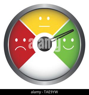 Segments de mesure- compteur facile - Disque dur Normal Commentaires Smilies Illustration de Vecteur