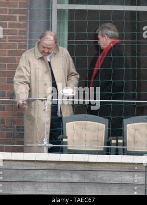 Liverpool, UK Ex Liverpool Propriétaire Tom Hicks et ses fils visiter Melwood Ian crédit Fairbrother/Alamy Stock Photos Banque D'Images