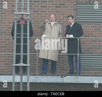 Liverpool, UK Ex Liverpool Propriétaire Tom Hicks et ses fils visiter Melwood Ian crédit Fairbrother/Alamy Stock Photos Banque D'Images