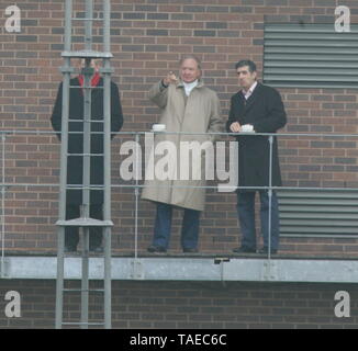 Liverpool, UK Ex Liverpool Propriétaire Tom Hicks et ses fils visiter Melwood Ian crédit Fairbrother/Alamy Stock Photos Banque D'Images