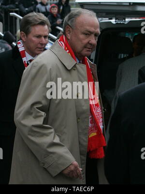 Liverpool, UK Ex Liverpool Propriétaire Tom Hicks et ses fils visiter Melwood Ian crédit Fairbrother/Alamy Stock Photos Banque D'Images