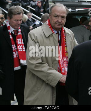 Liverpool, UK Ex Liverpool Propriétaire Tom Hicks et ses fils visiter Melwood Ian crédit Fairbrother/Alamy Stock Photos Banque D'Images