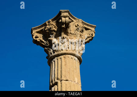 Tarragone, Espagne. Le 8 février 2019. Forum coloniale de Tarraco (Foro Colonial de Tarraco) un ancien site archéologique romain situé dans l'ec moderne Banque D'Images