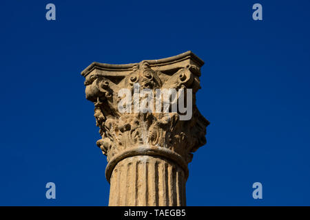 Tarragone, Espagne. Le 8 février 2019. Forum coloniale de Tarraco (Foro Colonial de Tarraco) un ancien site archéologique romain situé dans l'ec moderne Banque D'Images