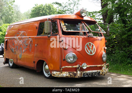 1956 Partage de l'écran le camping-car Banque D'Images