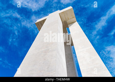 ALBA IULIA, Roumanie - 28 Février 2019 : Monument de la Grande Union à Alba Iulia, Roumanie. Banque D'Images