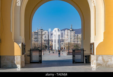 ALBA IULIA, Roumanie - 28 Février 2019 : Monument de la Grande Union à Alba Iulia, Roumanie. Banque D'Images