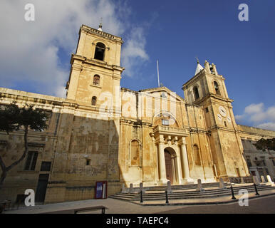 Co-cathédrale Saint-Jean à La Valette. Malte Banque D'Images