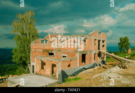 Maison en construction Banque D'Images