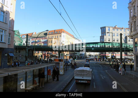 Rues de Berlin, capitale de l'Allemagne, Europe, Communauté européenne Banque D'Images