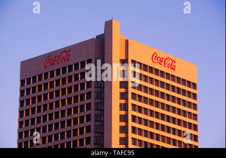 Le siège international de Coca-Cola à Atlanta, Géorgie. Banque D'Images