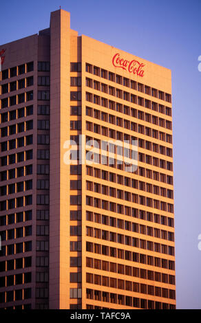 Le siège international de Coca-Cola à Atlanta, Géorgie. Banque D'Images