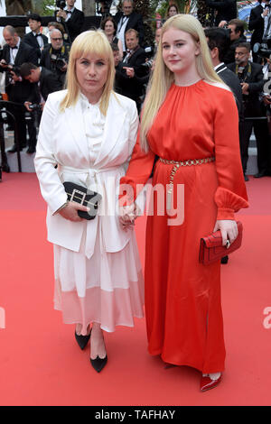 Cannes, France. 24 mai, 2019. 72e Festival du Film de Cannes 2019, tapis rouge film : '' 'Sybil' présenté : Harlow Olivia Calliope Jane, Patricia Arquette : Crédit Photo Agency indépendante/Alamy Live News Banque D'Images