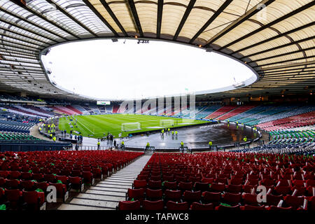 Hampden Park, Glasgow, Ecosse, Royaume-Uni. 25 mai 2019. La finale de la Coupe de football écossais, le Cœur du Midlothian contre Celtic ; UN Hampden Park avant le coup d'Action Crédit : Plus de Sports/Alamy Live News Banque D'Images