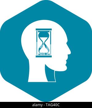 En général, l'icône de sablier style simple. Illustration de Vecteur