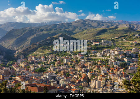 Zahlé skyline cityscape in Beeka valley Liban Moyen Orient Banque D'Images