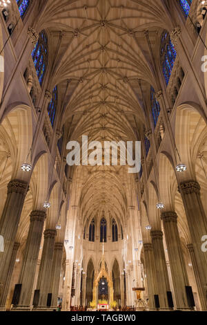 La Cathédrale St Patrick l'un des principaux l'un des principaux sites touristiques de Manhattan à New York États-Unis Banque D'Images