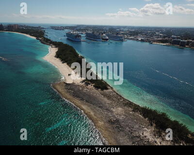 Mer à Nassau Bahamas Jamaïque Cancun Cozumel Banque D'Images