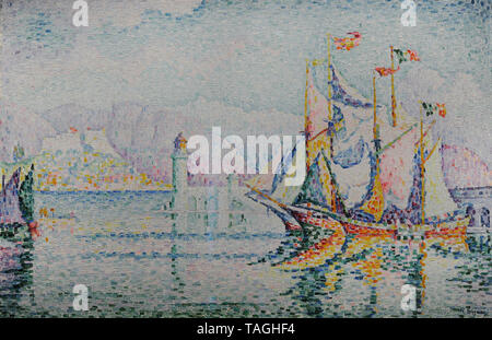 Paul Signac (1863-1935). Peintre néo-impressionniste français. Antibes - Matin, 1914. Musée national. Varsovie. La Pologne. Banque D'Images