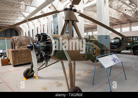 La Seconde Guerre mondiale Cierva C.30A Rota J'autogiro à l'Imperial War Museum, Duxford, España Banque D'Images