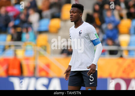 Gdynia, Pologne, 25 mai 2019 : Dan Zagadou 2019 pendant la Coupe du Monde U-20 de la FIFA le groupe E match entre la France et l'Arabie saoudite au stade de Gdynia à Gdynia. Credit : Tomasz Zasinski / Alamy Live News Banque D'Images