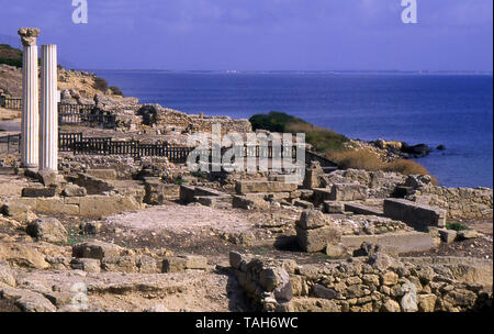Péninsule de Sinis, Sardaigne, Italie. Tharros zone archéologique Banque D'Images