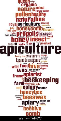 Mot de l'Apiculture concept cloud. Vector illustration Illustration de Vecteur