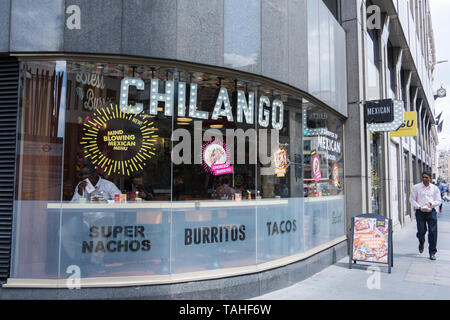 Restaurant mexicain Chilango chaîne dans la ville de Londres Banque D'Images