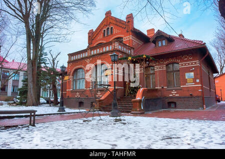 Musée de la ville de Zelenograd de traditions locales, Lénine rue près de la gare la plus ancienne Villa Krell, Zelenogradsk, région de Kaliningrad, 12 Janvier 2019 Banque D'Images