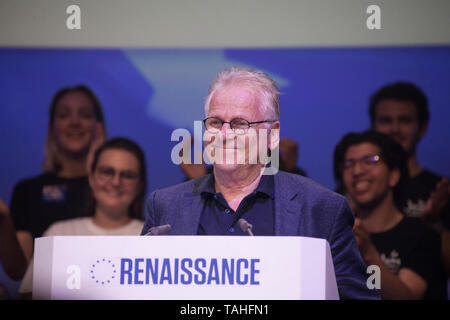 Réunion de la 'renaissance' groupe du parti République La DREM en mars pour les élections européennes en français avec le chef de la liste Nathalie Loiseau Banque D'Images