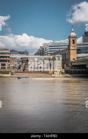 Canon Street Station et Walbrook Wharf Refuser la station de transfert, Upper Thames Street, City of London, EC4, UK Banque D'Images