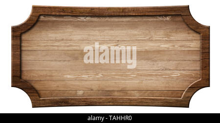 Pancarte en bois décoratif en bois naturel et dark frame Banque D'Images