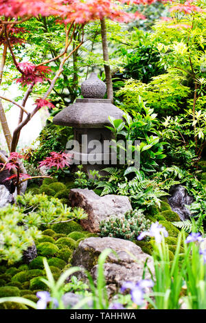 Jardin japonais à la RHS Chelsea Flower Show 2019 Banque D'Images