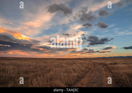 Nuages spectaculaires sur les plaines du Colorado, United States Banque D'Images