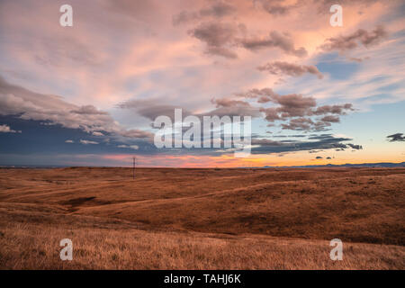 Nuages spectaculaires sur les plaines du Colorado, United States Banque D'Images