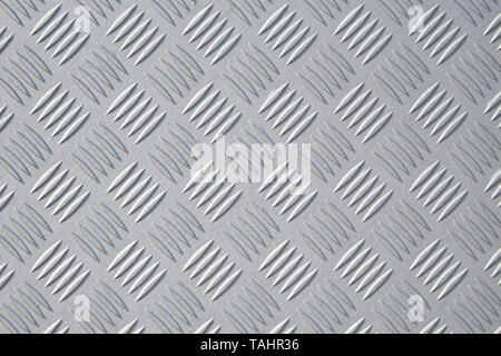 Checker plate en métal Banque D'Images