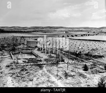 FINCA EL CORNIJAL - CASA DE CAMPO - 50 AÑOS - ByN. Emplacement : HOTEL EL CORNIJAL. MADRID. L'ESPAGNE. Banque D'Images