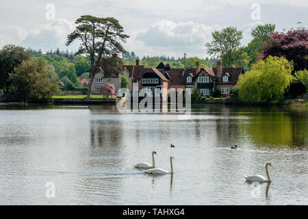 Barrage de l'usine Beaulieu La New Forest Hampshire England UK Banque D'Images