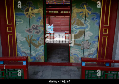 Palais d'hiver du Bogd Khan à Oulan-Bator, en Mongolie. Banque D'Images