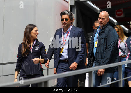 Monte Carlo, Monaco. 25 mai , 2019. L'acteur Patrick Dempsey dans le paddock durant le Grand Prix F1 de Monaco Crédit : Marco Canoniero/Alamy Live News Banque D'Images