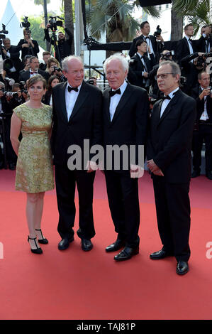 Cannes, France. 25 mai, 2019. 72e Festival du Film de Cannes 2019, cérémonie de clôture Tapis Rouge. Photo : Jean-Pierre, Luc Dardenne : Crédit Photo Agency indépendante/Alamy Live News Banque D'Images