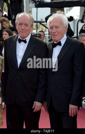 Cannes, France. 25 mai, 2019. 72e Festival du Film de Cannes 2019, cérémonie de clôture Tapis Rouge. Photo : Jean-Pierre, Luc Dardenne : Crédit Photo Agency indépendante/Alamy Live News Banque D'Images